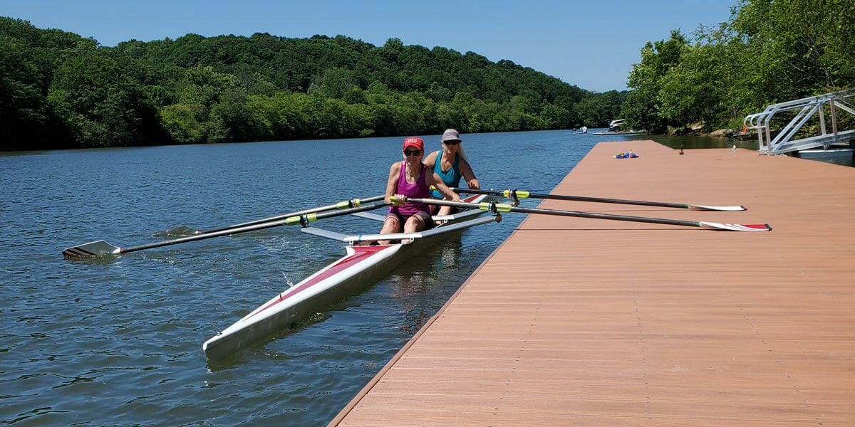 floating docks for rowing shells